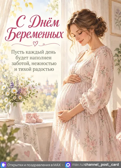 С Днём Беременных — открытка «День беременных»