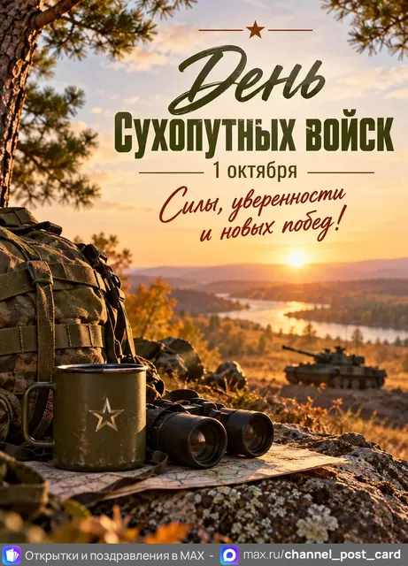 С Днём Сухопутных Войск — открытка «День Сухопутных войск»