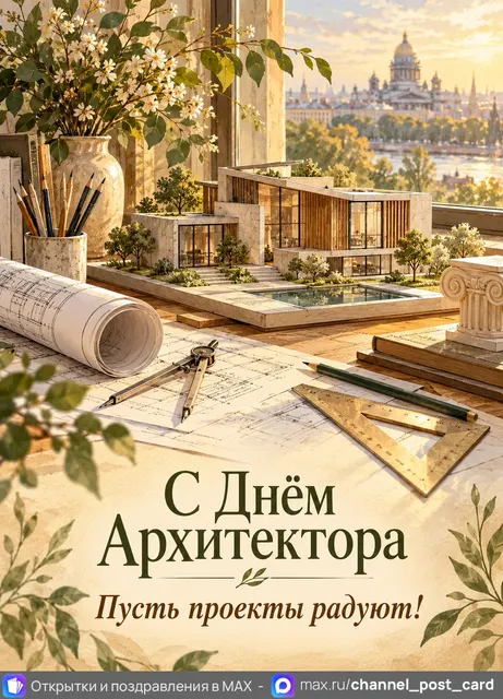 С Днём Архитектора — открытка «День архитектора»