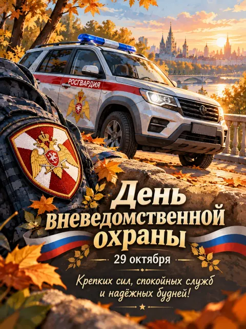 С Днем Вневедомственной Охраны — открытка «День вневедомственной охраны»