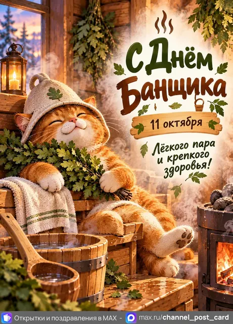 С Днём Банщика — открытка «День банщика»