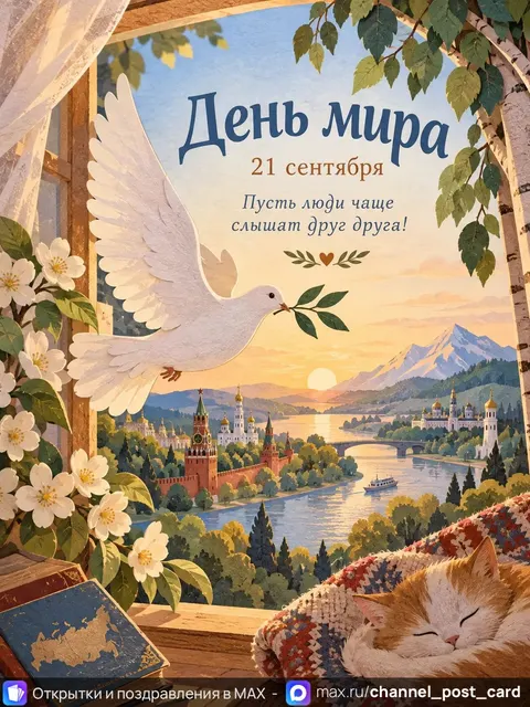 Открытка «День мира»