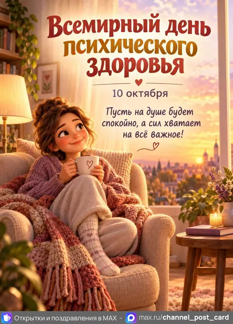 Открытка «Всемирный день психического здоровья»