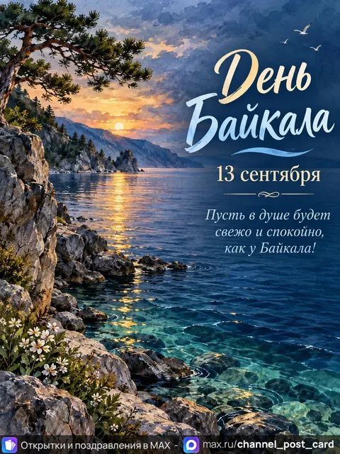 Открытка «С Днем Байкала»