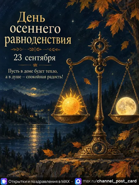 Открытка «День осеннего равноденствия»