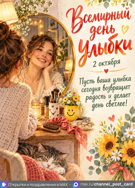 С Днем Улыбки — открытка «Всемирный день улыбки»
