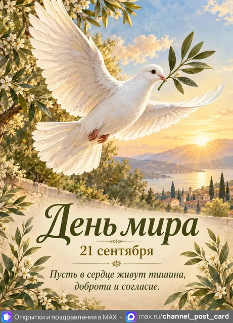 С Днем Мира — открытка «День мира»