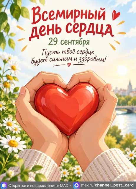 Открытка «Всемирный день сердца»