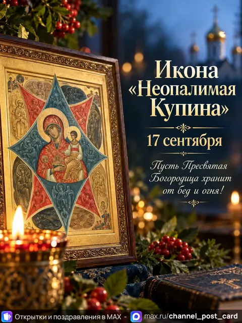 Неопалимая Купина — открытка «Икона «Неопалимая Купина»»