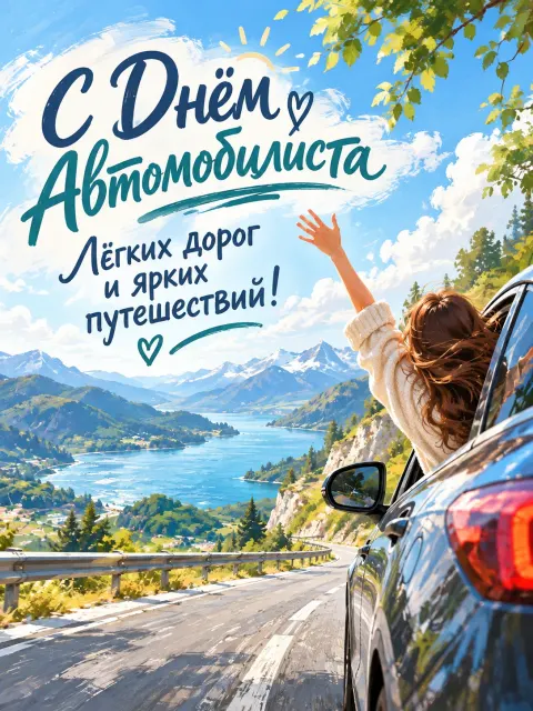 С Днем Автомобилиста — открытка «День автомобилиста»