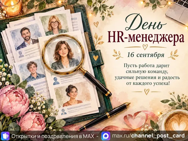 С Днем HR менеджера — открытка «День HR-менеджера»