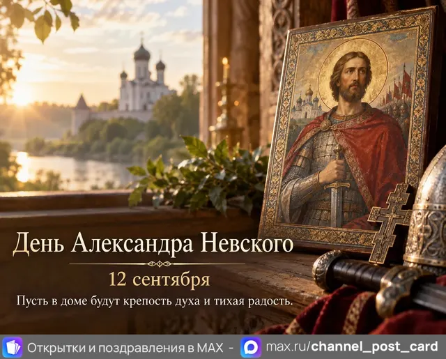 С Днем Александра Невского — открытка «День Александра Невского»