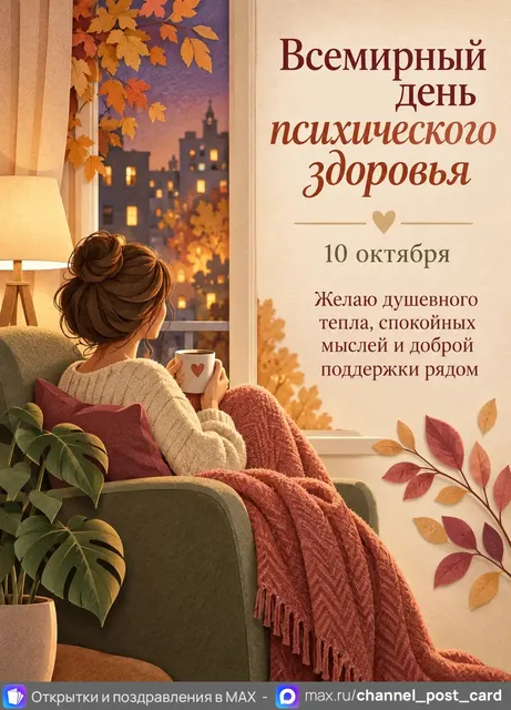 Открытка «Всемирный день психического здоровья»