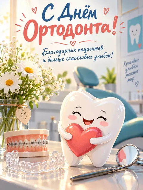 С Днем ортодонта — открытка «День ортодонта»