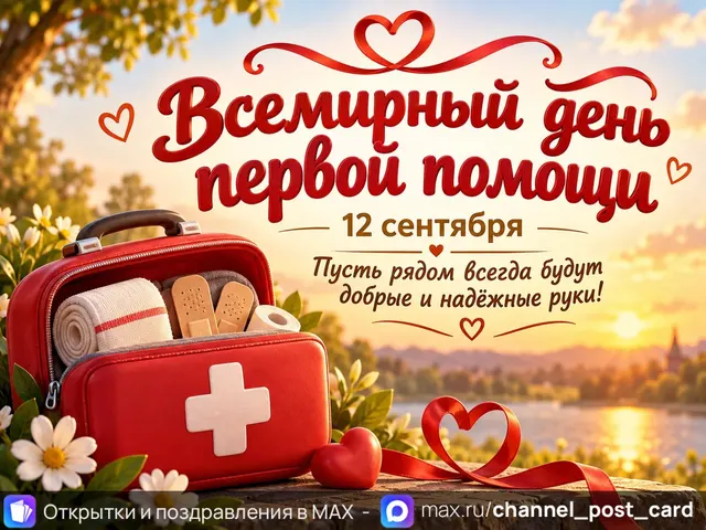 Открытка «День первой помощи»