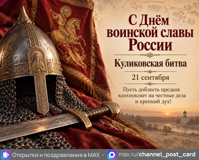 Открытка «С Днем воинской славы России»