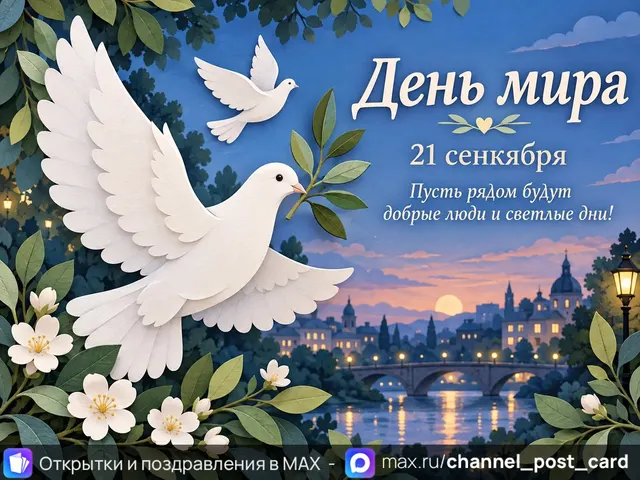 Открытка «День мира»