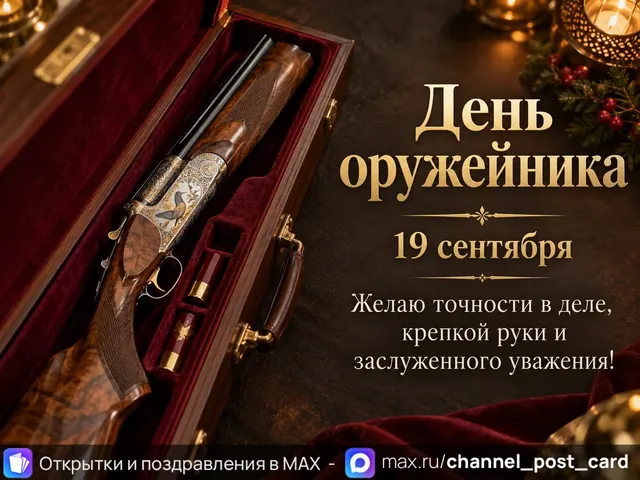 Открытка «День оружейника»