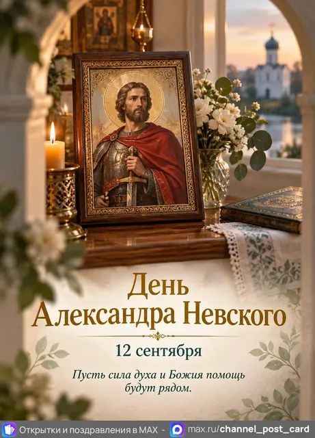 С Днем Александра Невского — открытка «День Александра Невского»