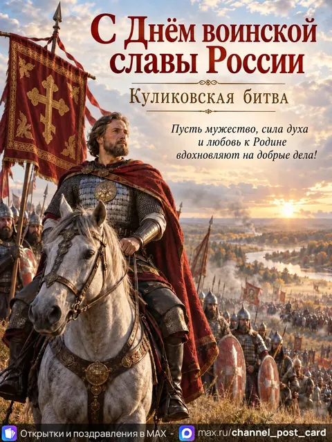 Открытка «С Днем воинской славы России»
