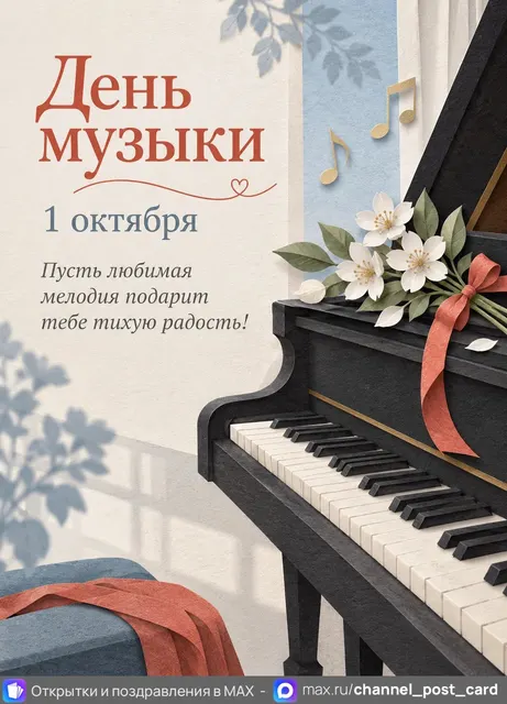 С Днём Музыки — открытка «День музыки»