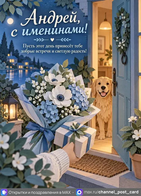Открытка «Именины Андрей»