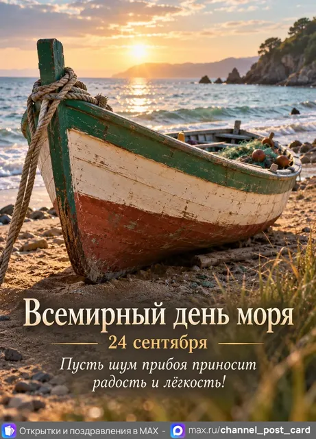 Открытка «Всемирный день моря»
