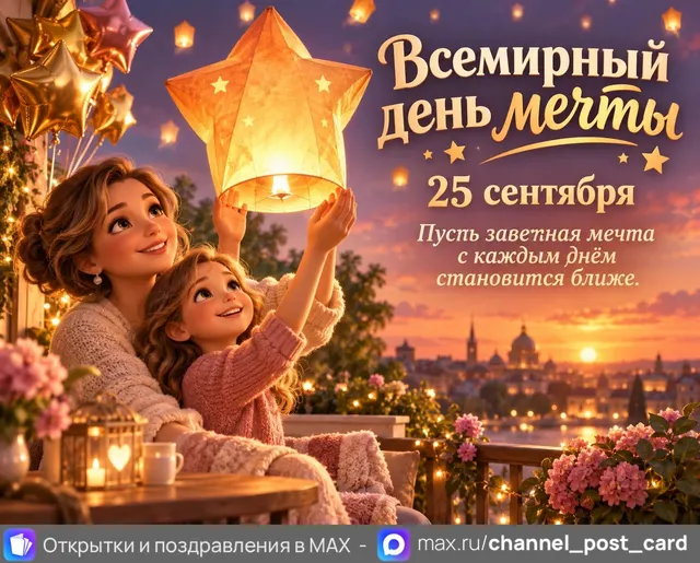 Открытка «С Днём мечты»