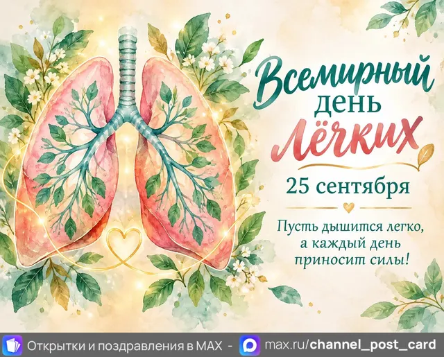 Открытка «Всемирный день легких»