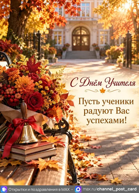 С Днём Учителя — открытка «День учителя»