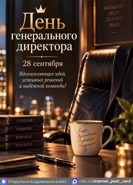 Открытка «День генерального директора»