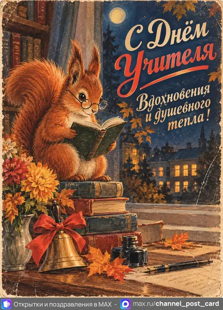 С Днём Учителя — открытка «День учителя»
