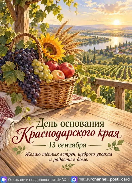 Открытка «День Краснодарского Края»