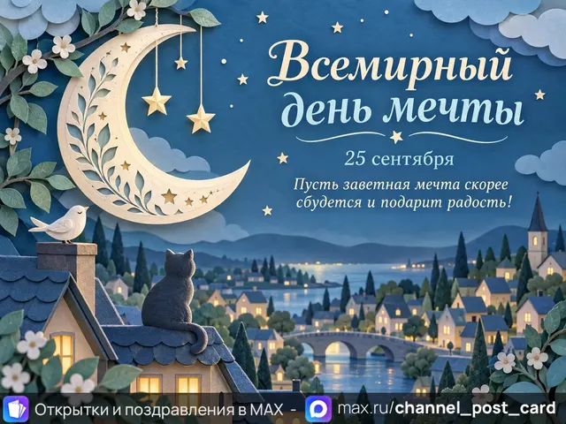 Открытка «день мечты»