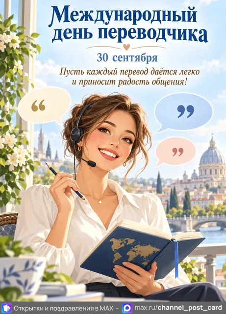 С Днём переводчика — открытка «Международный день переводчика»