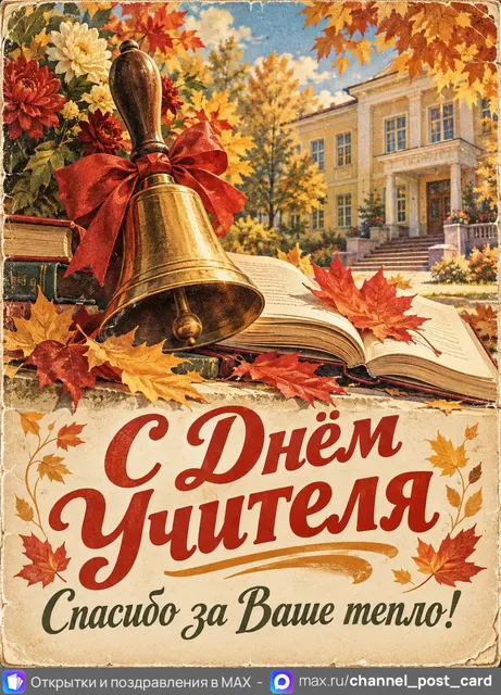 С Днём Учителя — открытка «День учителя»