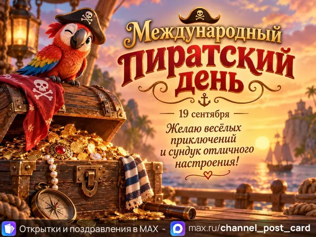 Открытка «Международный пиратский день»