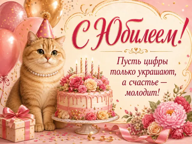 Открытка «С Юбилеем»