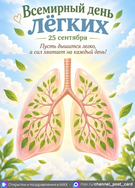 Открытка «С Днем Легких»