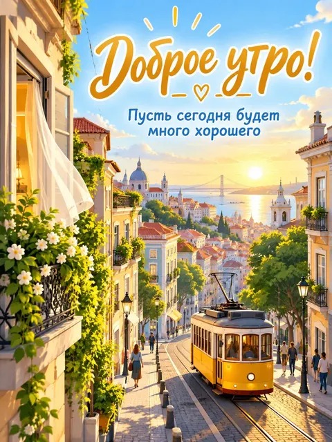 Открытка «Доброе утро»
