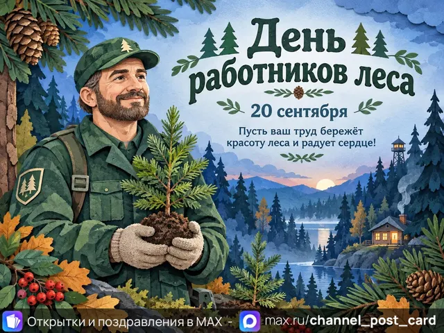 Открытка «День работников леса»