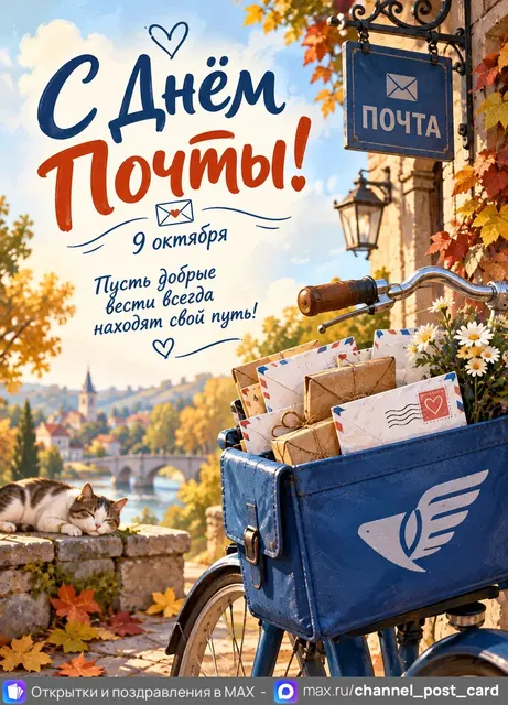 С Днём Почты — открытка «Всемирный день почты»
