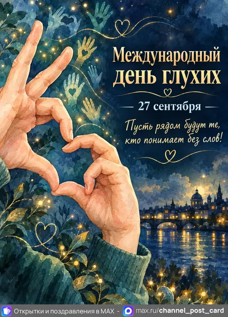 С Международным Днем Глухих — открытка «Международный день глухих»