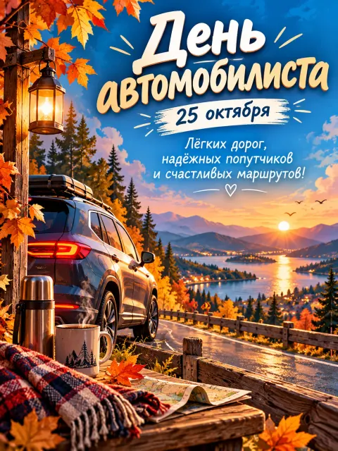 С Днем Автомобилиста — открытка «День автомобилиста»