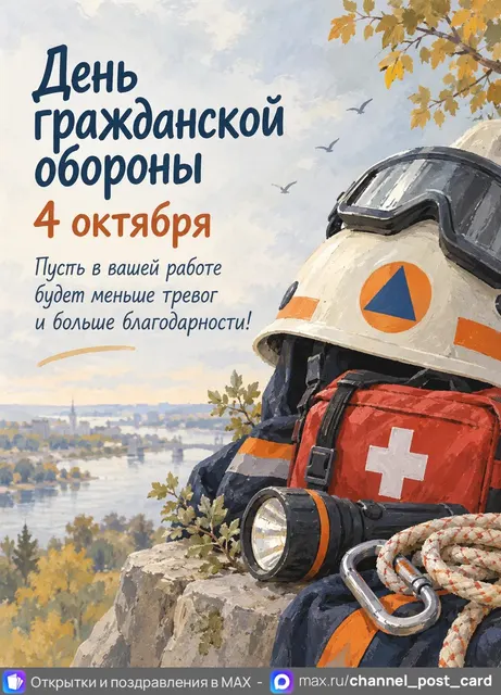 С Днем гражданской обороны — открытка «День гражданской обороны»