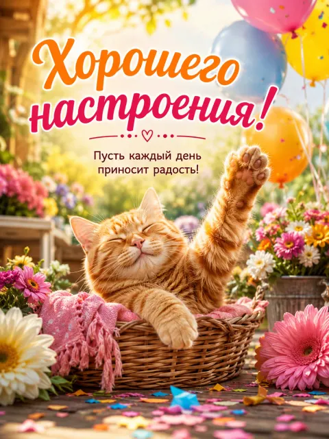 Открытка «Хорошего настроения»