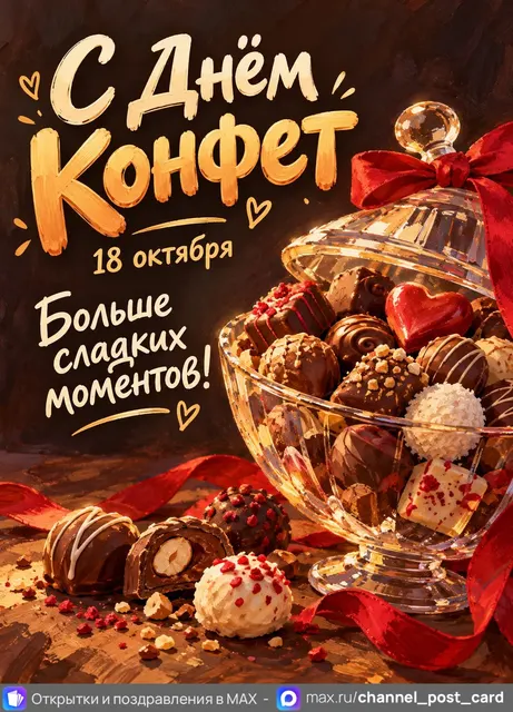 С Днём Конфет — открытка «День конфет»