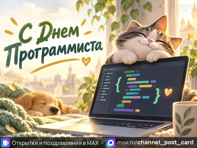 С Днем Программиста — открытка «День программиста»