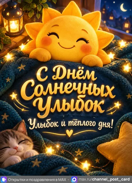 С Днём Солнечных Улыбок — открытка «День солнечных улыбок»
