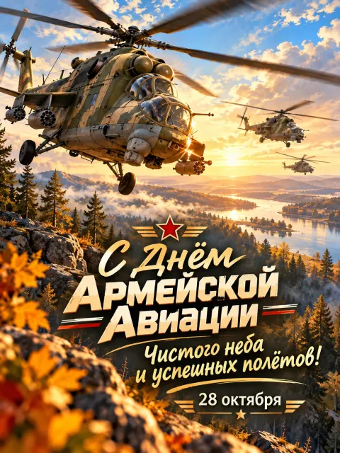 С Днём Армейской Авиации — открытка «День армейской авиации»